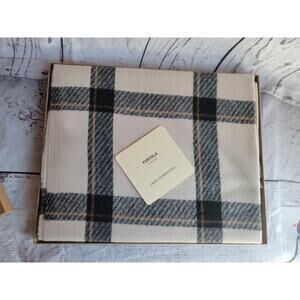 Winter Scarf for Women Shawl Cashmere Feel Tassel Plaid Large Oversized Scarves